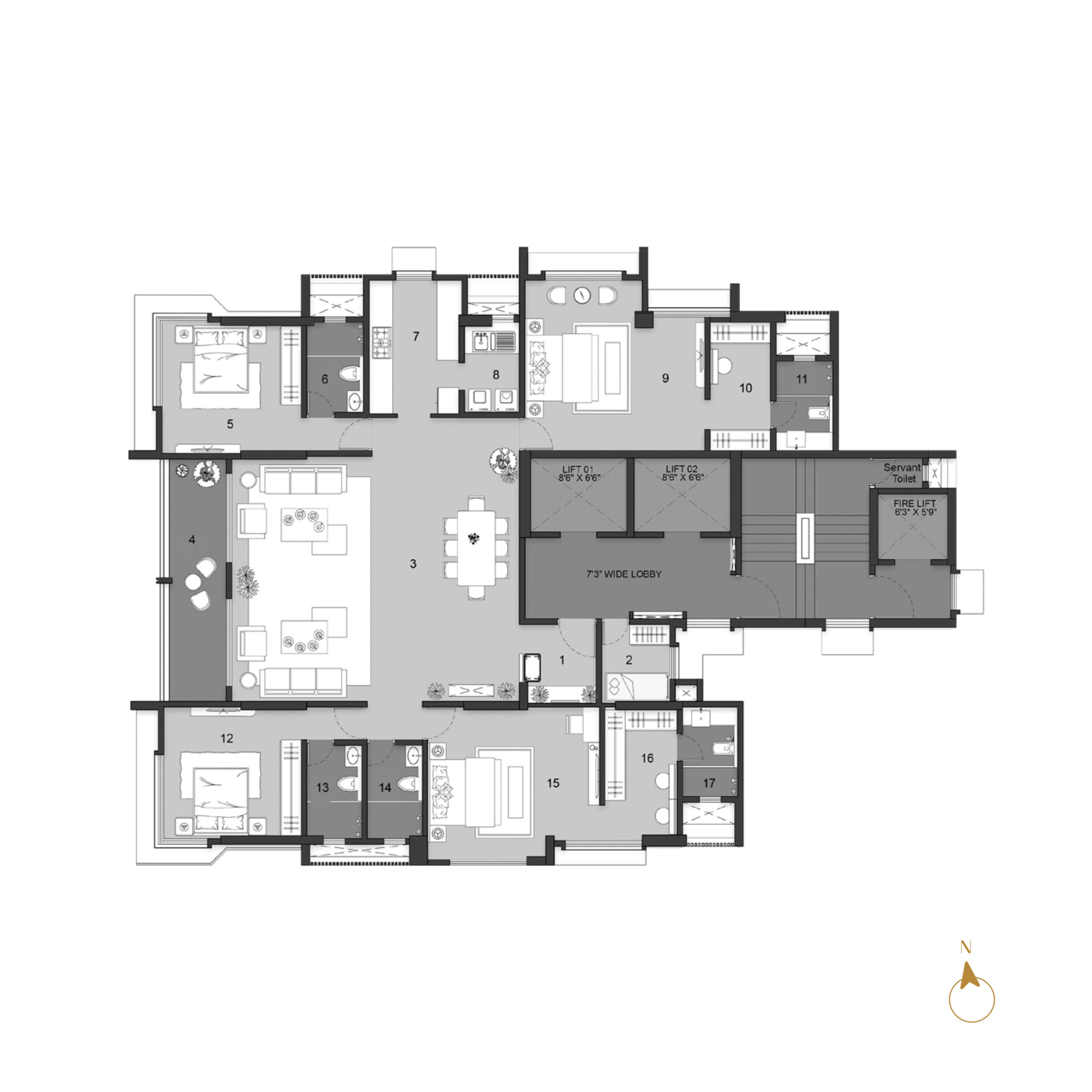 JODI - 4 BHK